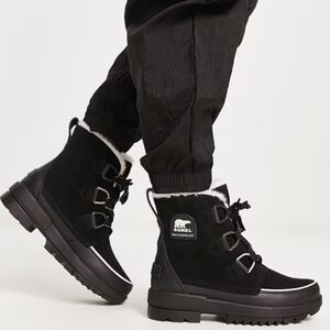 SOREL Torino II Waterproof Winterized Boots Suede Leather Black